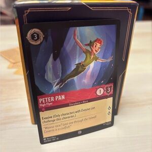 Disney Lorcana TCG 105/204 Peter Pan High Flyer Foil NM Never Played